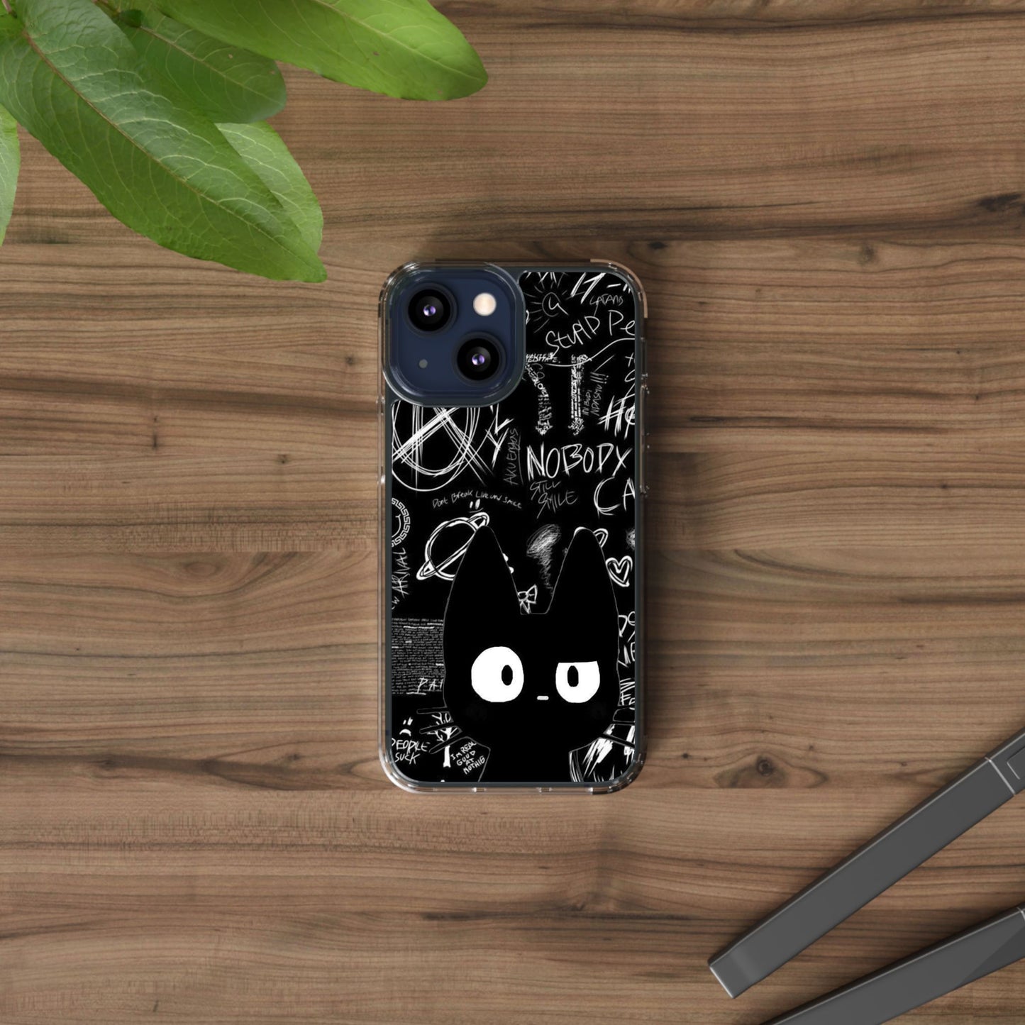 Künstlerische Klarsichthülle mit Einzigartigem Katzendesign