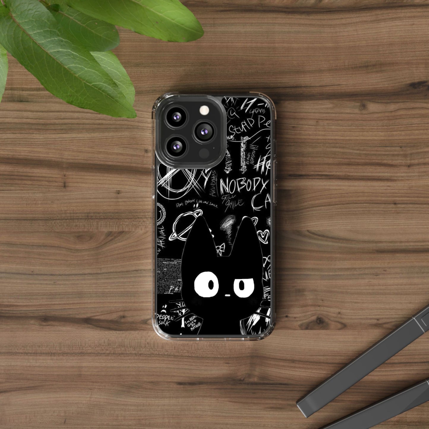 Künstlerische Klarsichthülle mit Einzigartigem Katzendesign