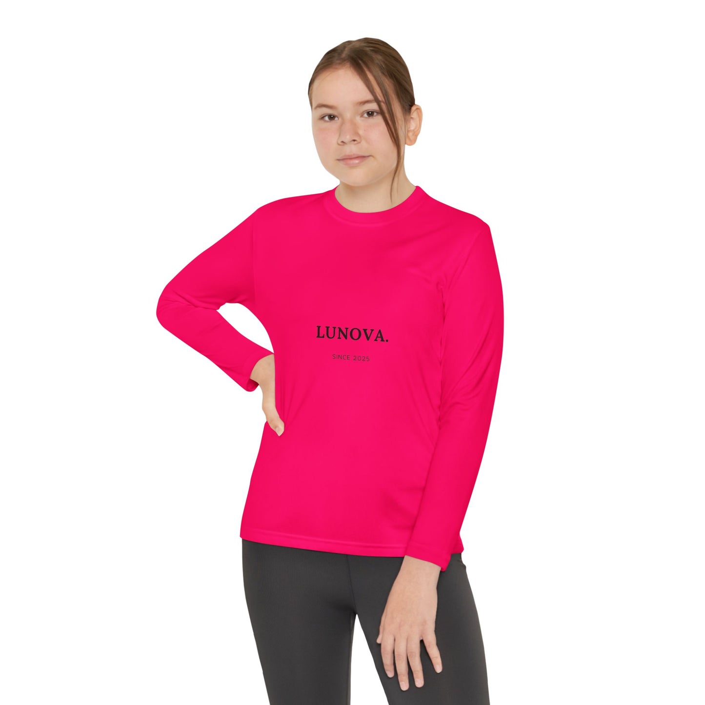 Youth Long Sleeve Tee - LUNOVA Design for Active Kids, Perfect for Sports & Casual Wear