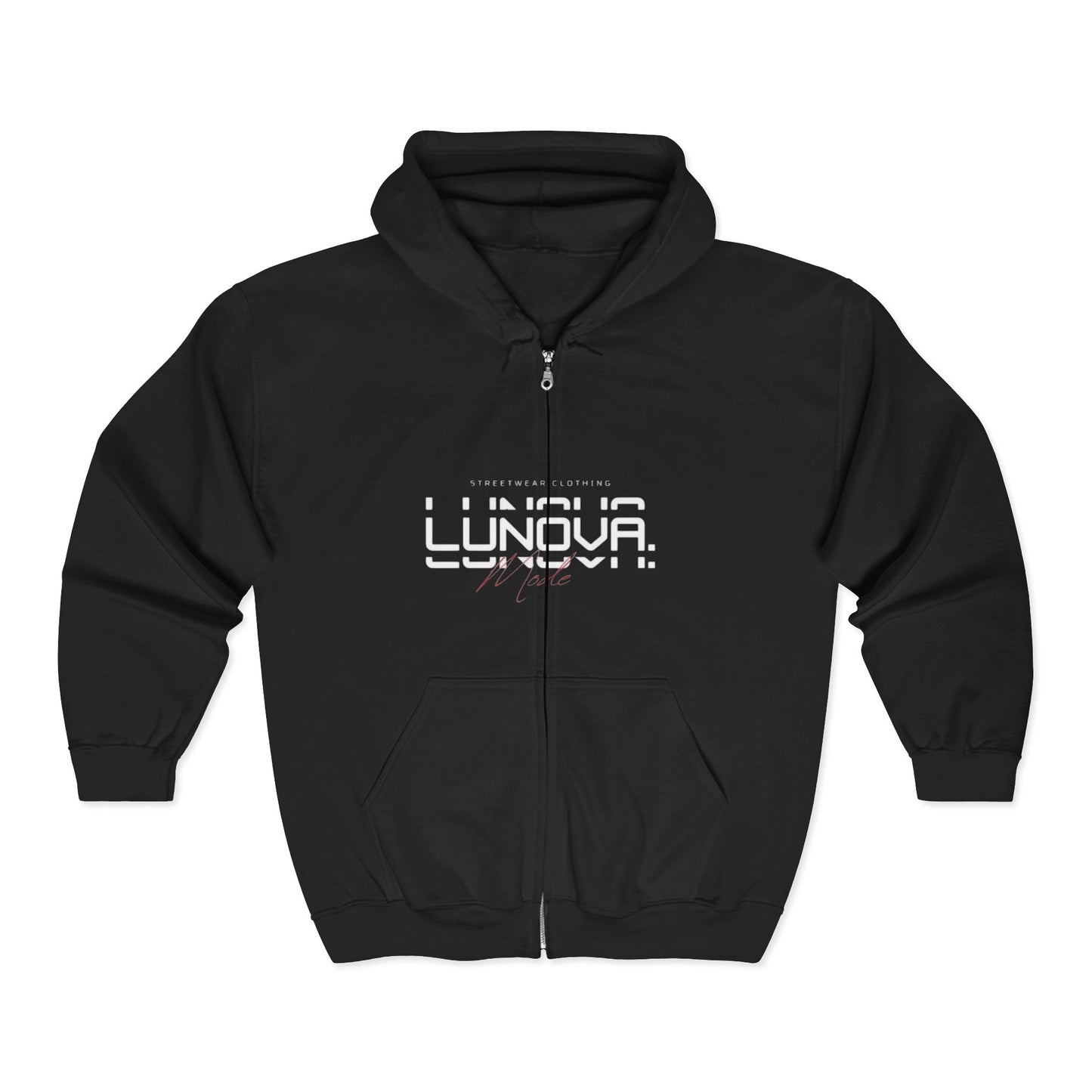 Lunova Streetwear Zip Hoodie – Unisex, Bequem & Stylisch