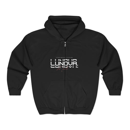 Lunova Streetwear Zip Hoodie – Unisex, Bequem & Stylisch
