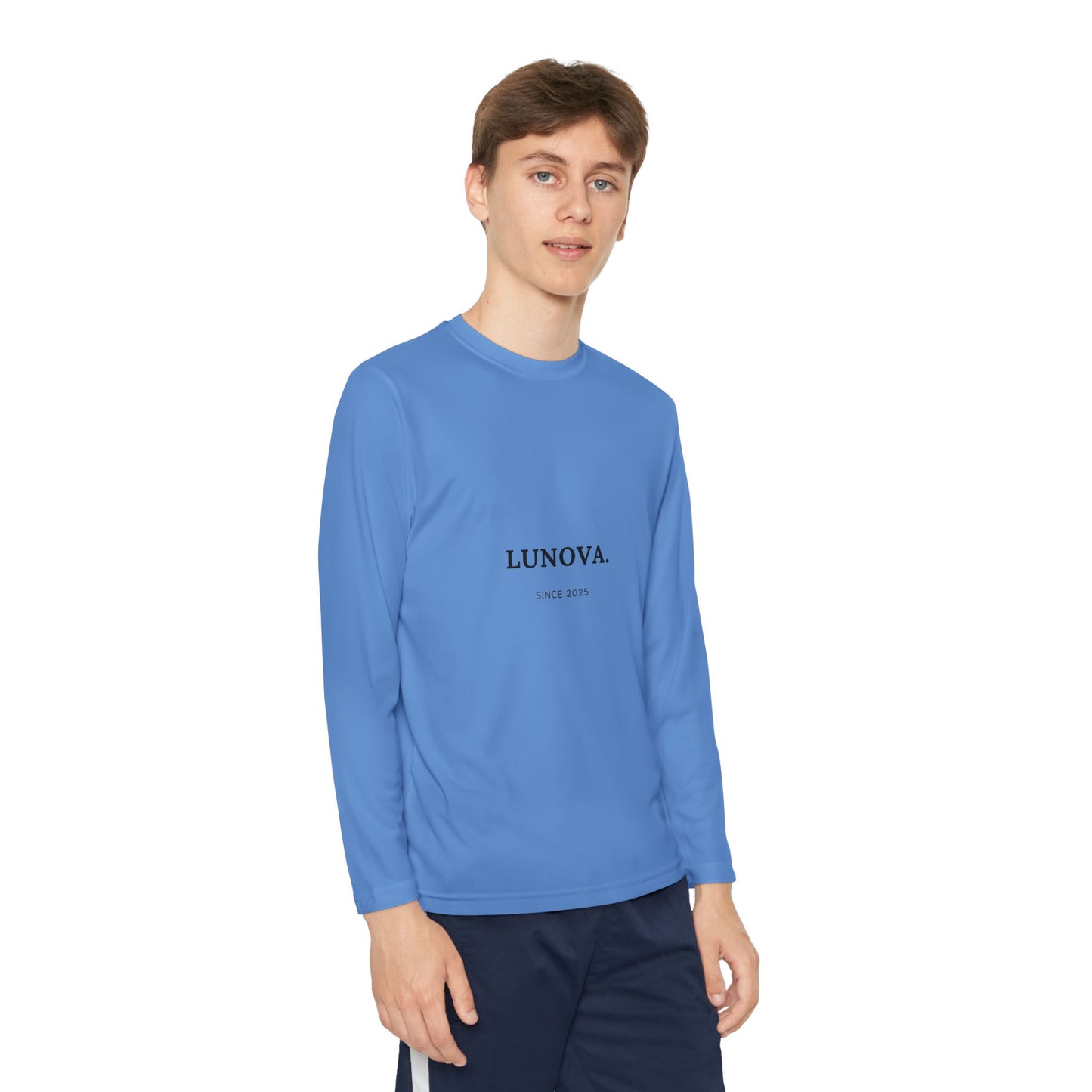 Youth Long Sleeve Tee - LUNOVA Design for Active Kids, Perfect for Sports & Casual Wear
