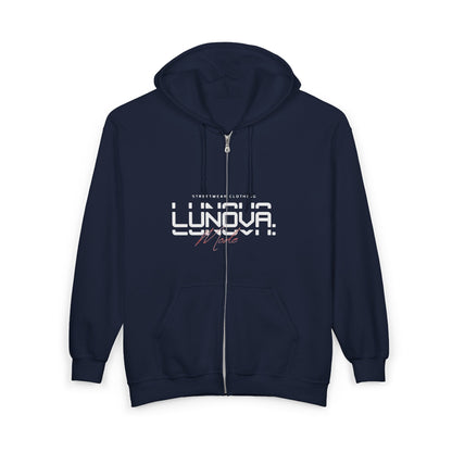 Lunova Streetwear Zip Hoodie – Unisex, Bequem & Stylisch