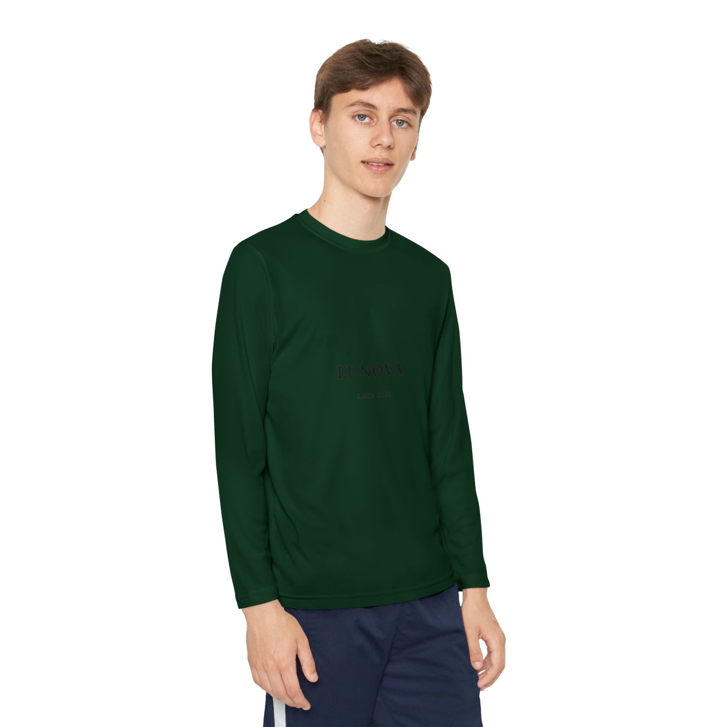 Youth Long Sleeve Tee - LUNOVA Design for Active Kids, Perfect for Sports & Casual Wear