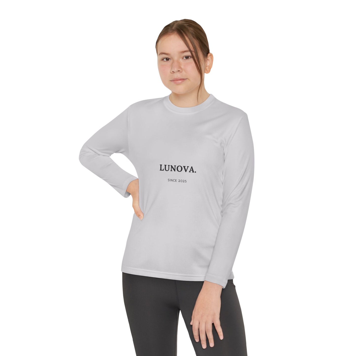 Youth Long Sleeve Tee - LUNOVA Design for Active Kids, Perfect for Sports & Casual Wear