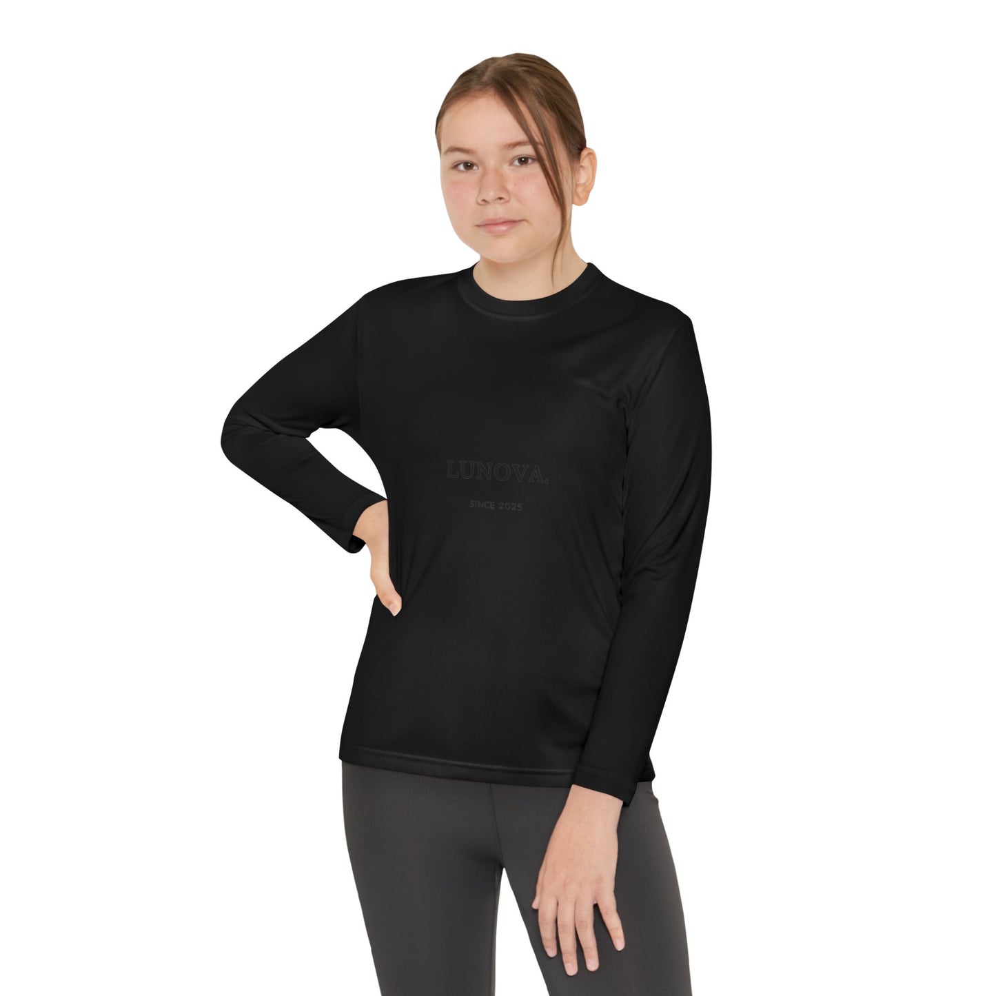 Youth Long Sleeve Tee - LUNOVA Design for Active Kids, Perfect for Sports & Casual Wear