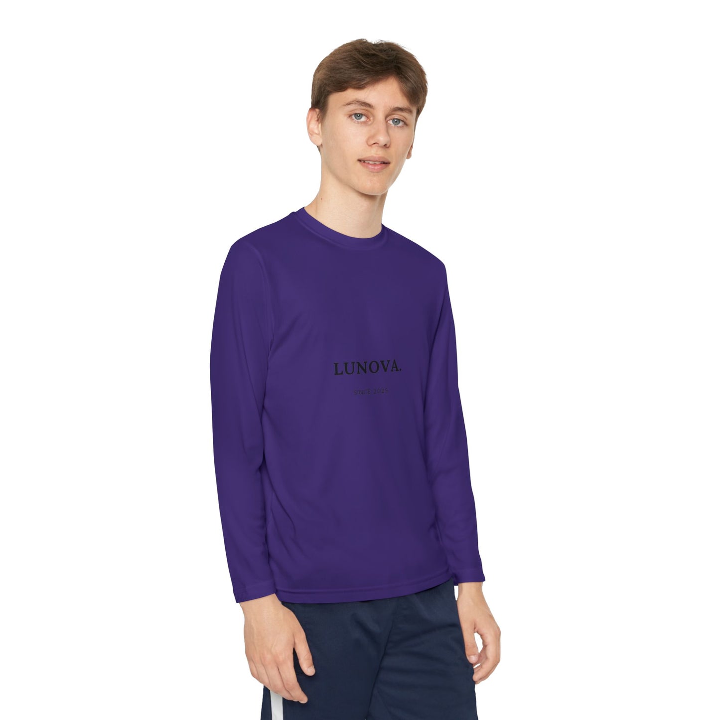 Youth Long Sleeve Tee - LUNOVA Design for Active Kids, Perfect for Sports & Casual Wear