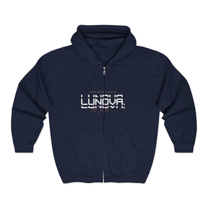 Lunova Streetwear Zip Hoodie – Unisex, Bequem & Stylisch